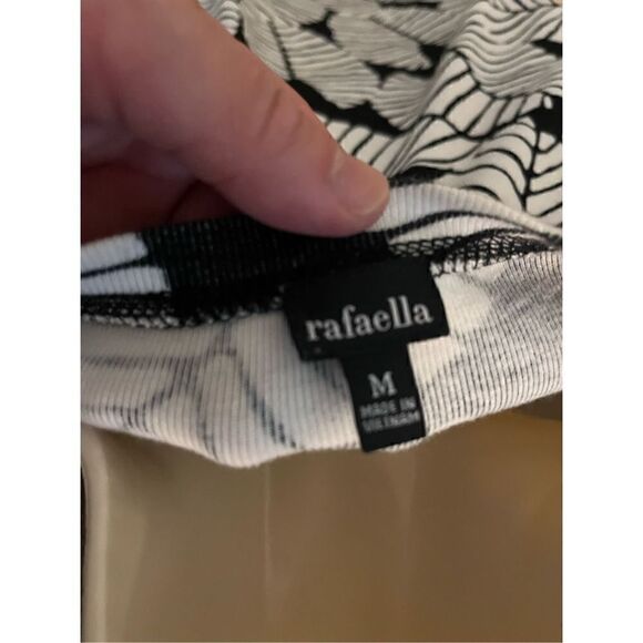 Raefella Black and White Palm Cardigan. Size Medium - Picture 2 of 6